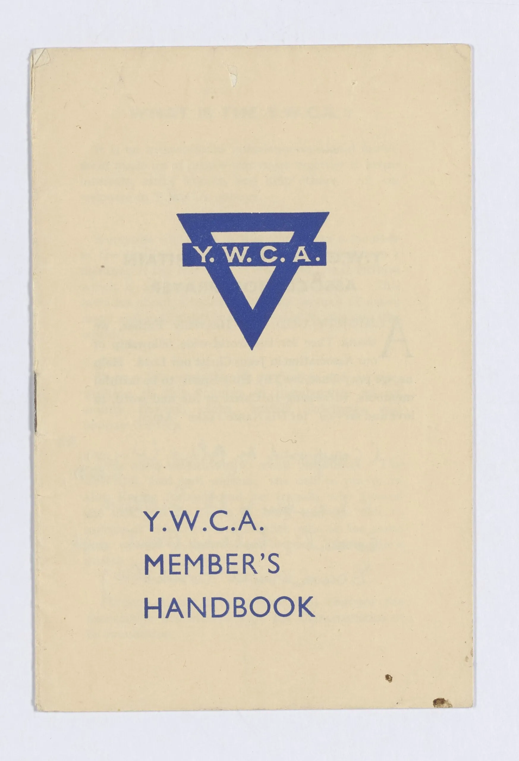 YWCA members handbook